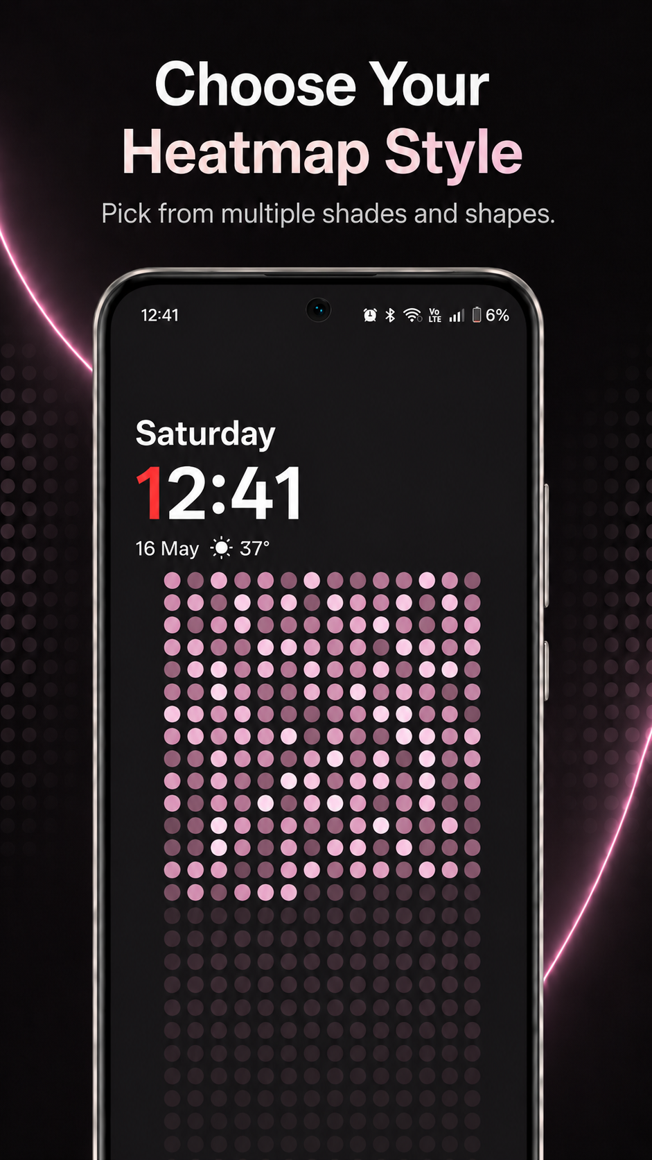 Pink style variation available in Step Heatmap